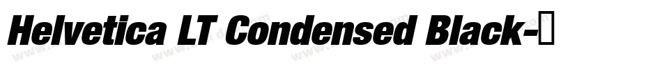 Helvetica LT Condensed Black字体转换